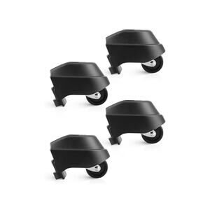 4-Pack 12388 Foot 12293 Wheel Vacuum Caster rpls Kit Compatible W/Ridgid